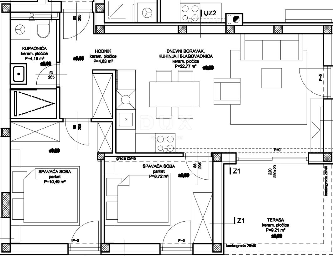 vodice, stablinac, prizemni apartman, 69 m², novogradnja - slika 6