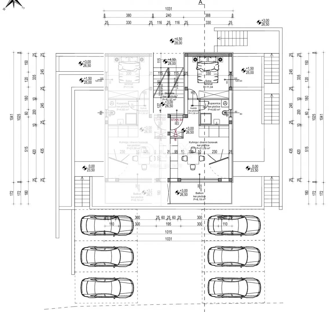 krk, omišalj, jednosobni stan, 50 m2, pogled more - slika 11