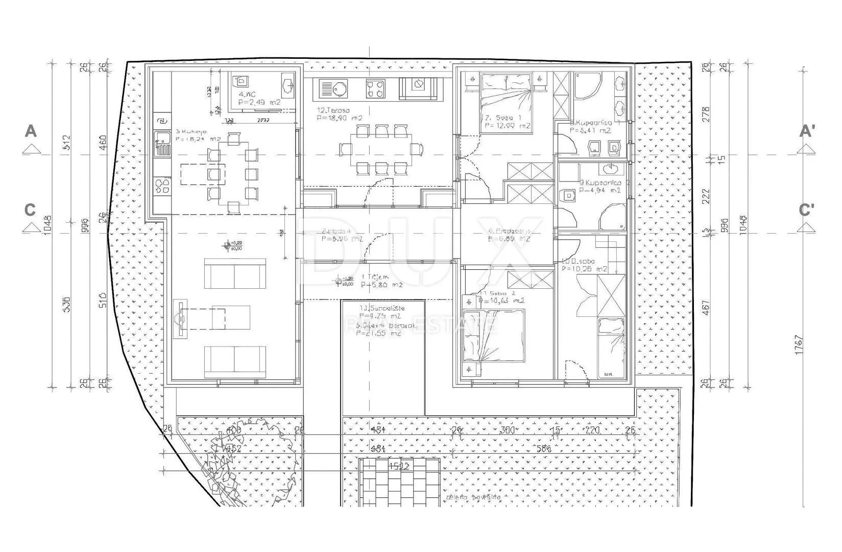 istra, poreč, trosobna kuća, 125m2 - slika 17