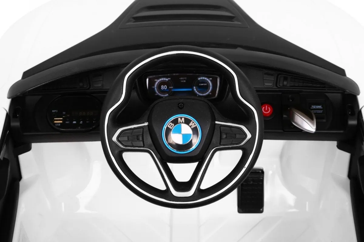 licencirani auto na akumulator bmw i8 lift - bijeli - slika 5