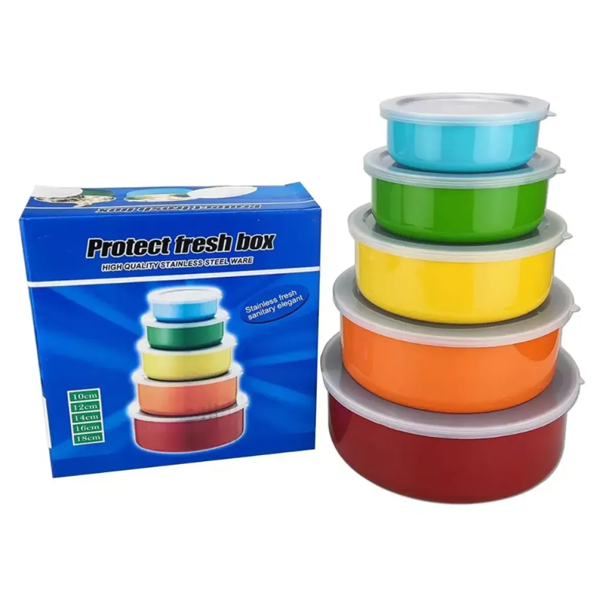 set posuda za čuvanje hrane s poklopcima – 5 kom - slika 4