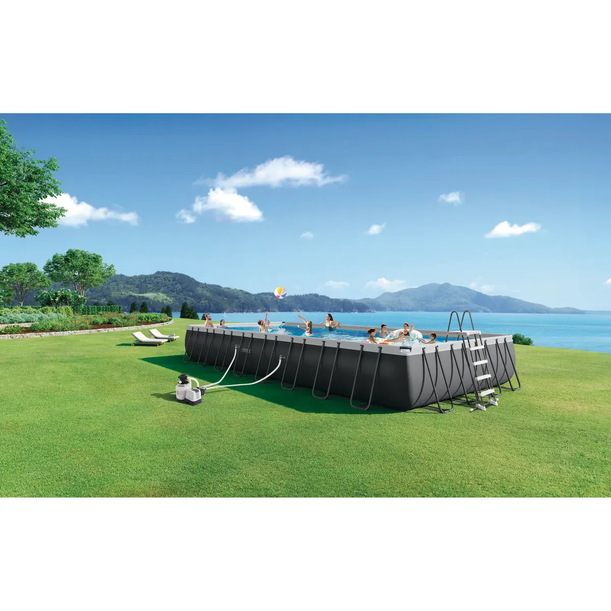 intex ultra xtr pravokutni montažni bazen 975x488x132 cm - slika 2