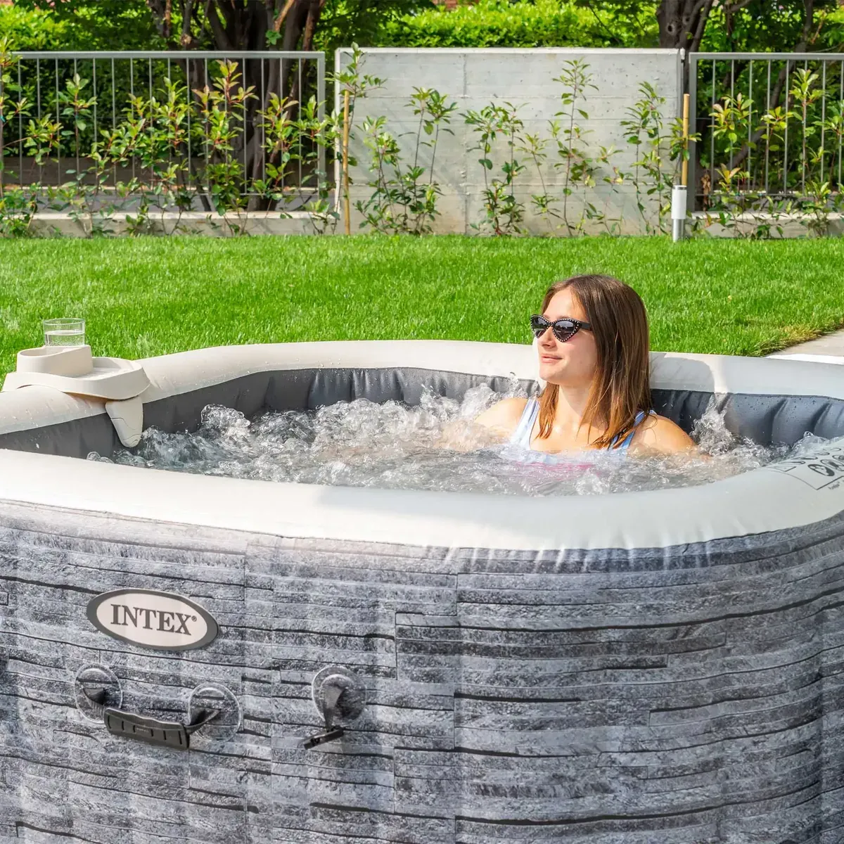 hidromasažni bazen greystone deluxe square bubble spa za 4 osobe - slika 6