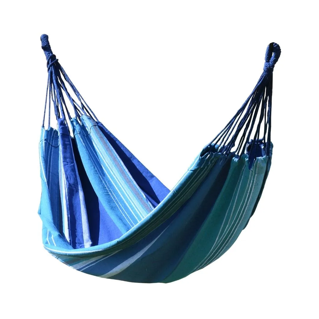 Viseća Ležaljka (Hammock) TEXTIL 200x100 cm Plavo-Bijela - London