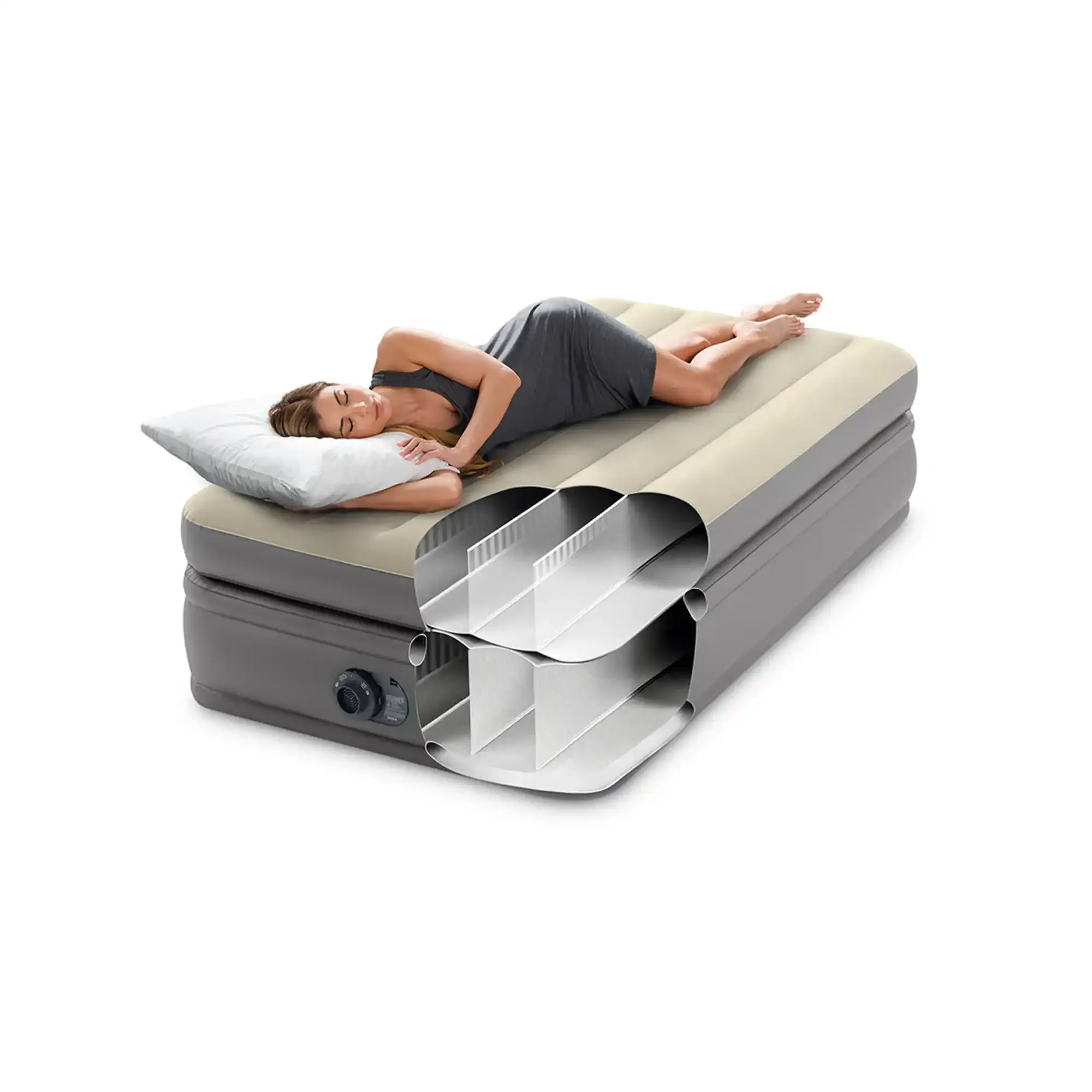 krevet na napuhavanje twin comfort s fiber-tech rp - slika 3