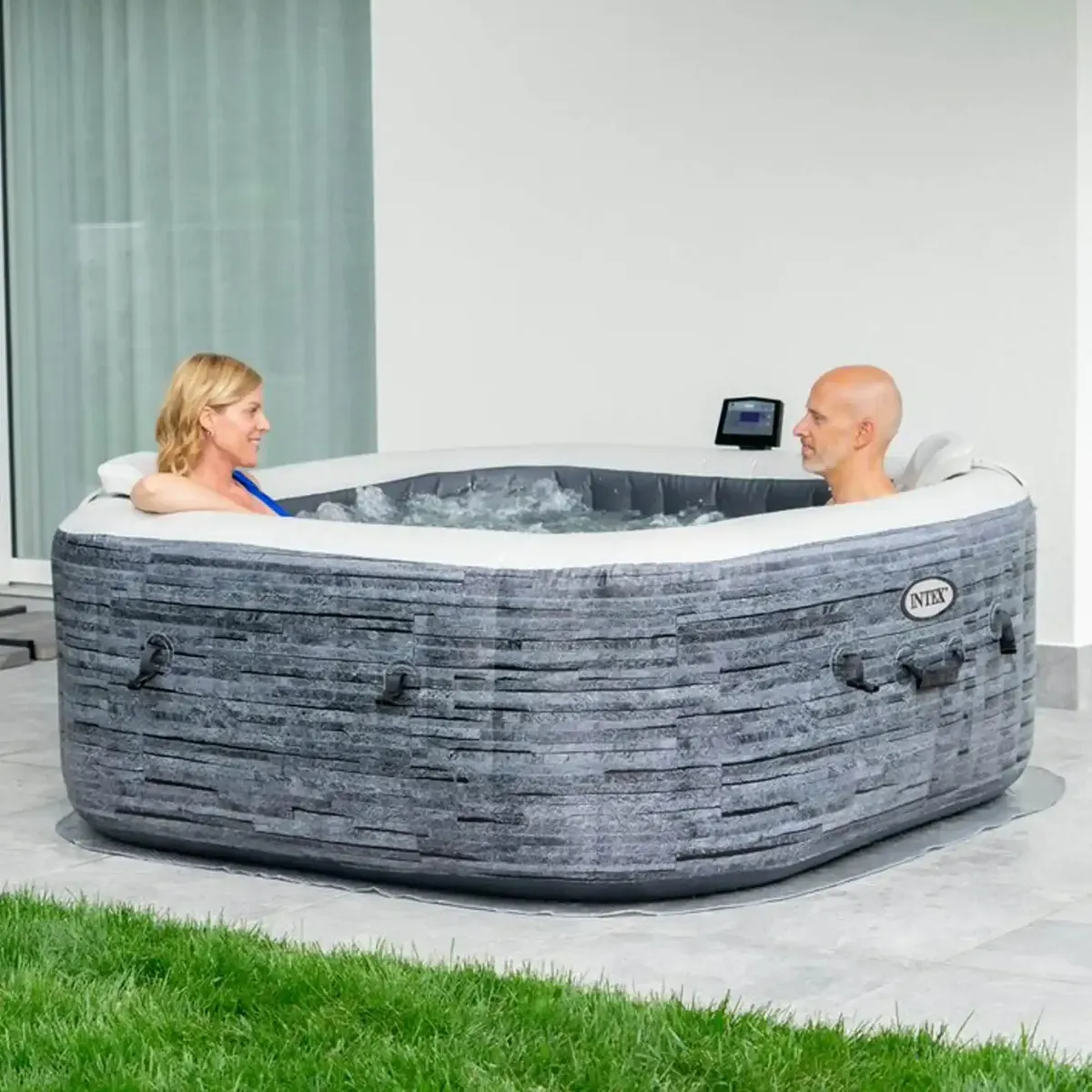 hidromasažni bazen greystone deluxe square bubble spa za 4 osobe - slika 5