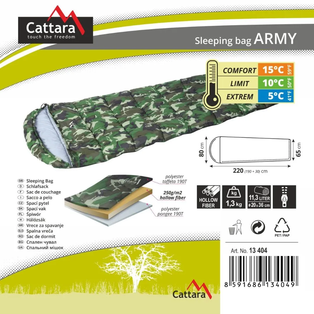 vreća za spavanje army 5°c - slika 5