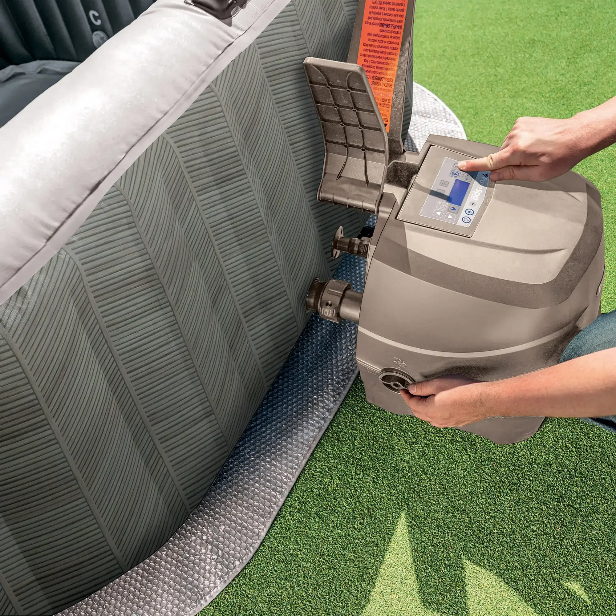 hidromasažni bazen chevron deluxe square bubble spa za 6 osoba - slika 4