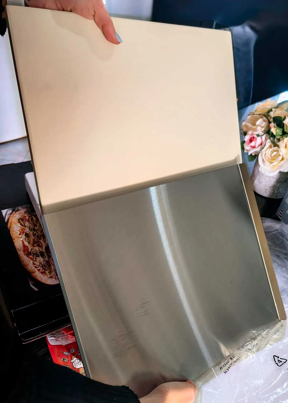kamen za pizzu + pladanj za posluživanje - slika 4