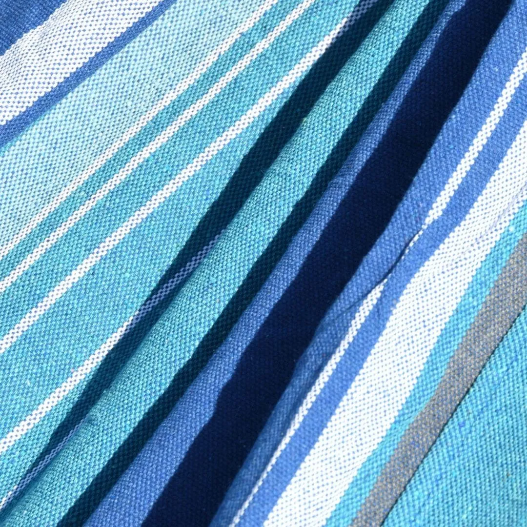 viseća ležaljka (hammock) textil 200x100 cm plavo-bijela - slika 4
