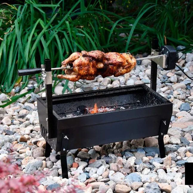 roštilj na ugljen barbecue 60cm sa motorom 230v - slika 2