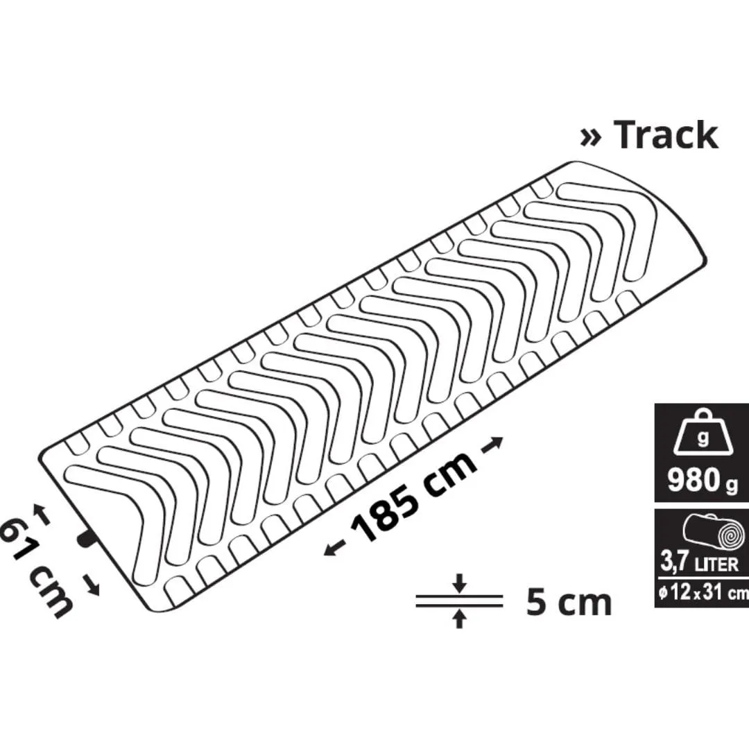 madrac na napuhavanje track 215x69 cm plavi - slika 6