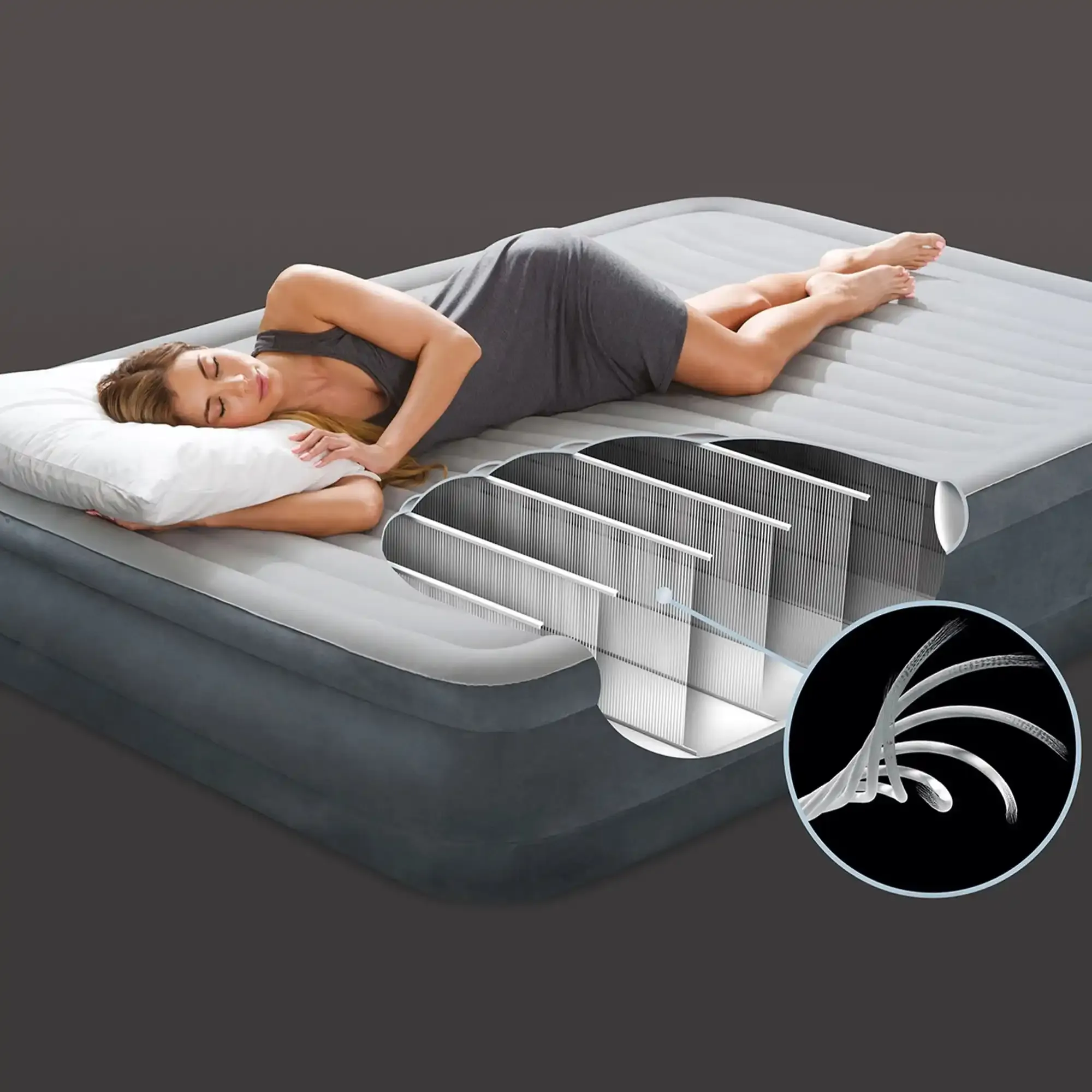 krevet na napuhavanje twin comfort-plush s fiber-tech rp - slika 3