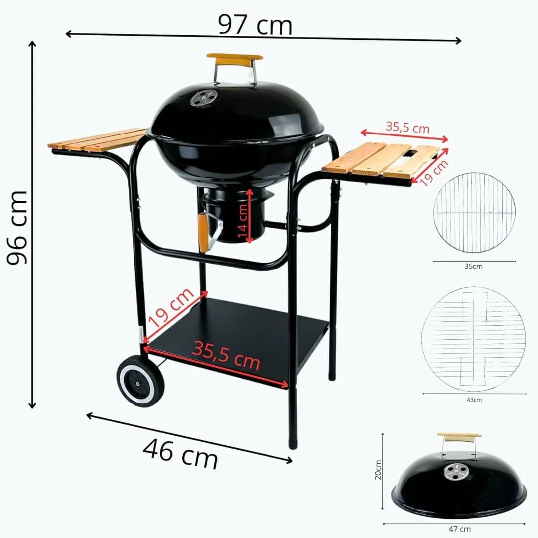 okrugli roštilj messina ø46 cm - slika 5