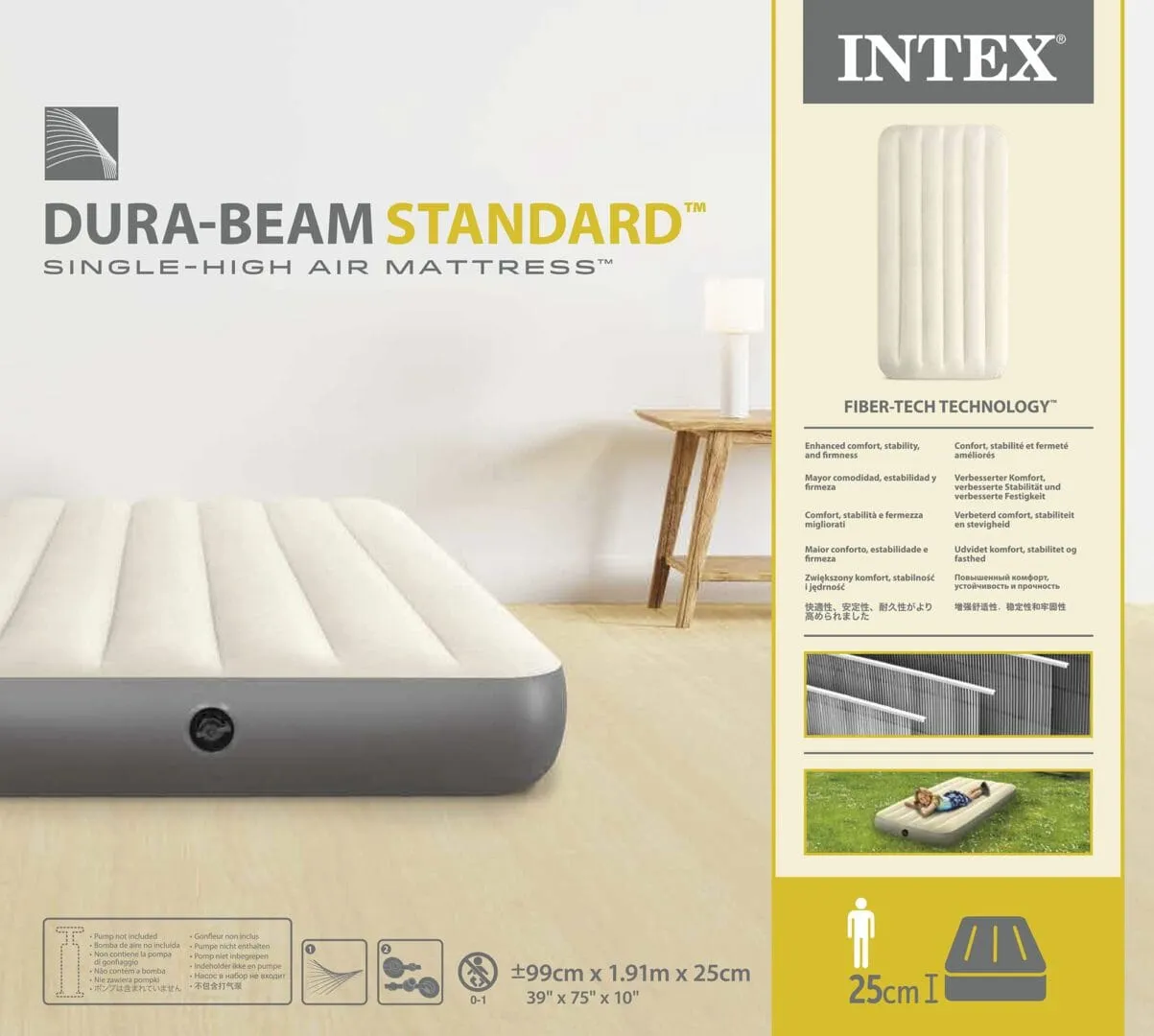 krevet na napuhavanje twin dura-beam single high - slika 5