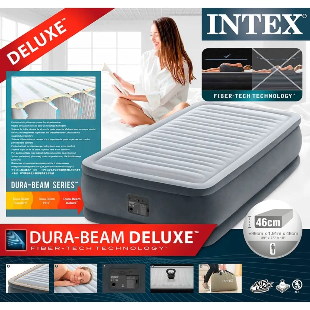 zračni krevet twin dura beam deluxe 99 x 191 x 46 cm - slika 3