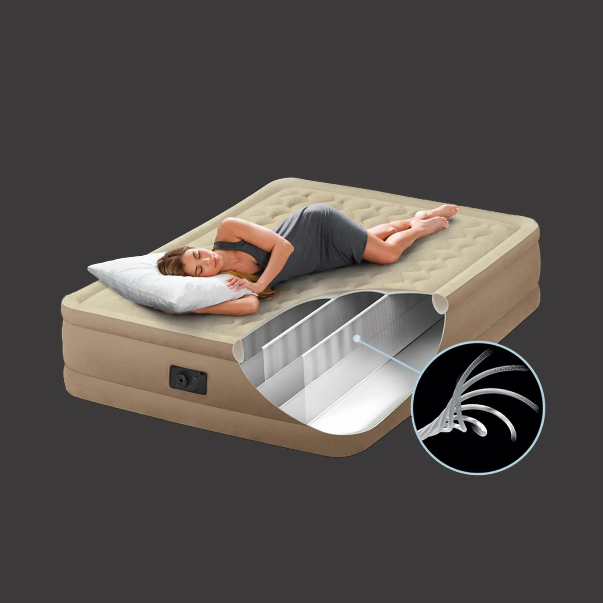 krevet na napuhavanje queen dura beam deluxe ultra plush - slika 5