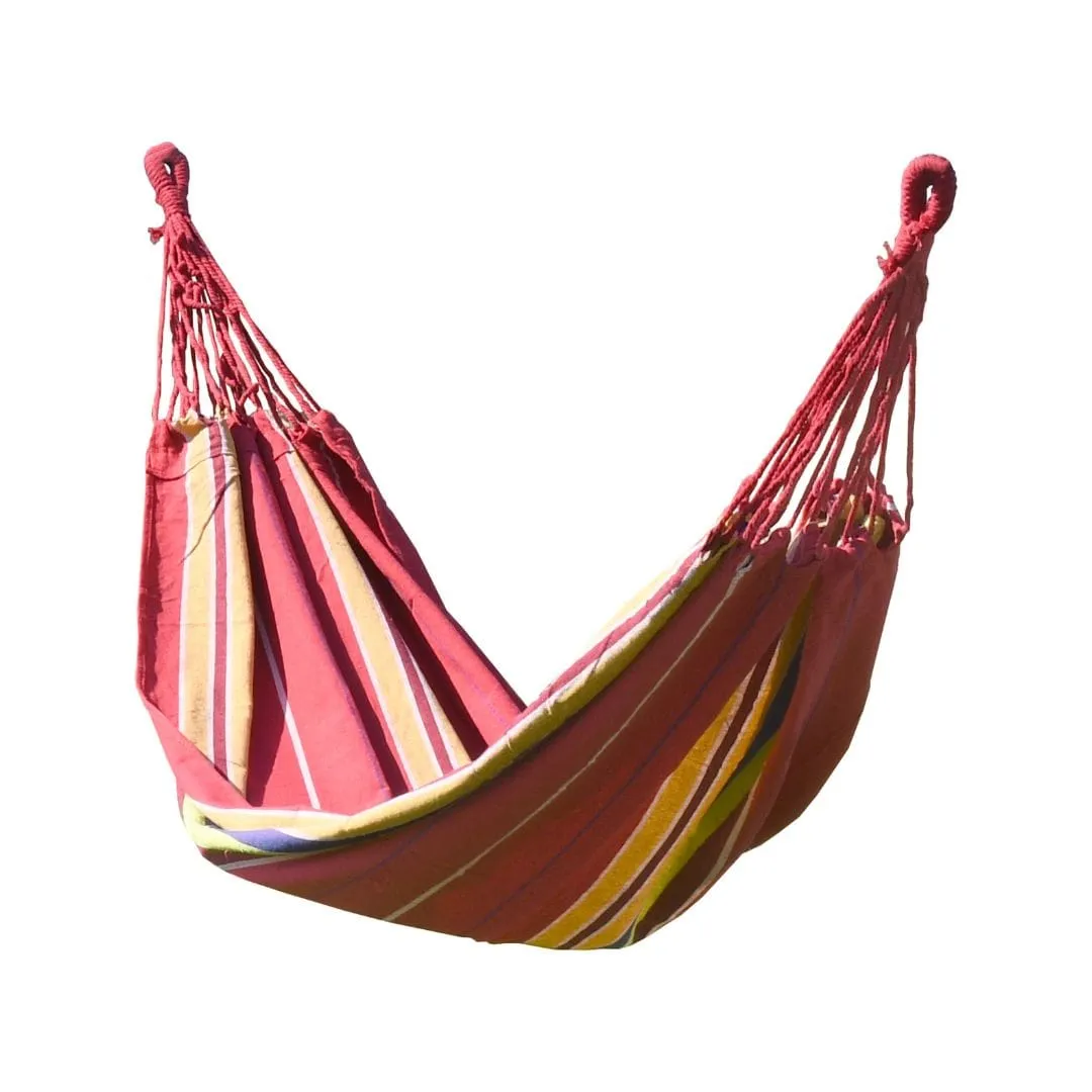 Viseća Ležaljka (Hammock) TEXTIL 200x100 cm Crveno-Žuta - London