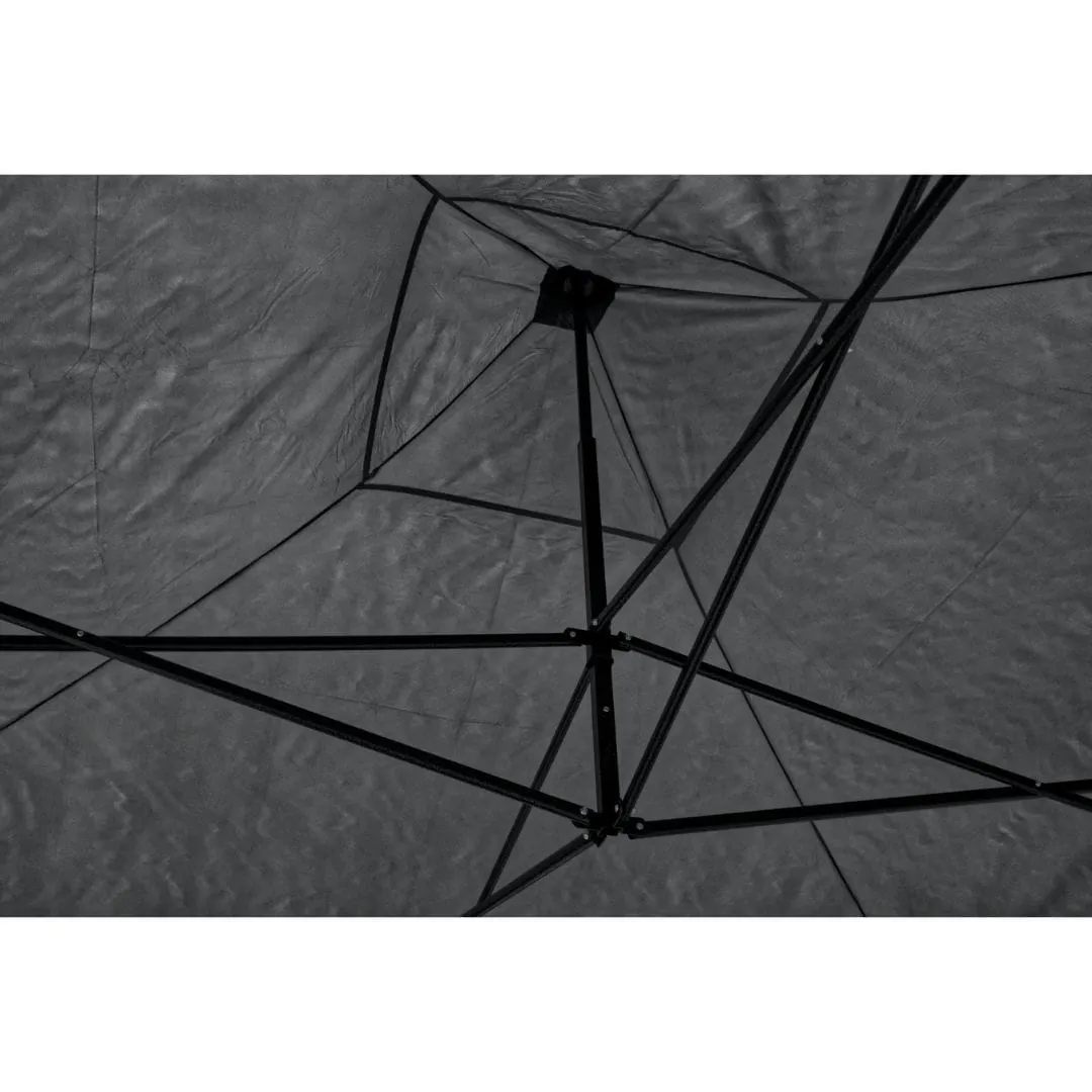 sklopivi paviljon 3x3 m sivi vodootporan - slika 6