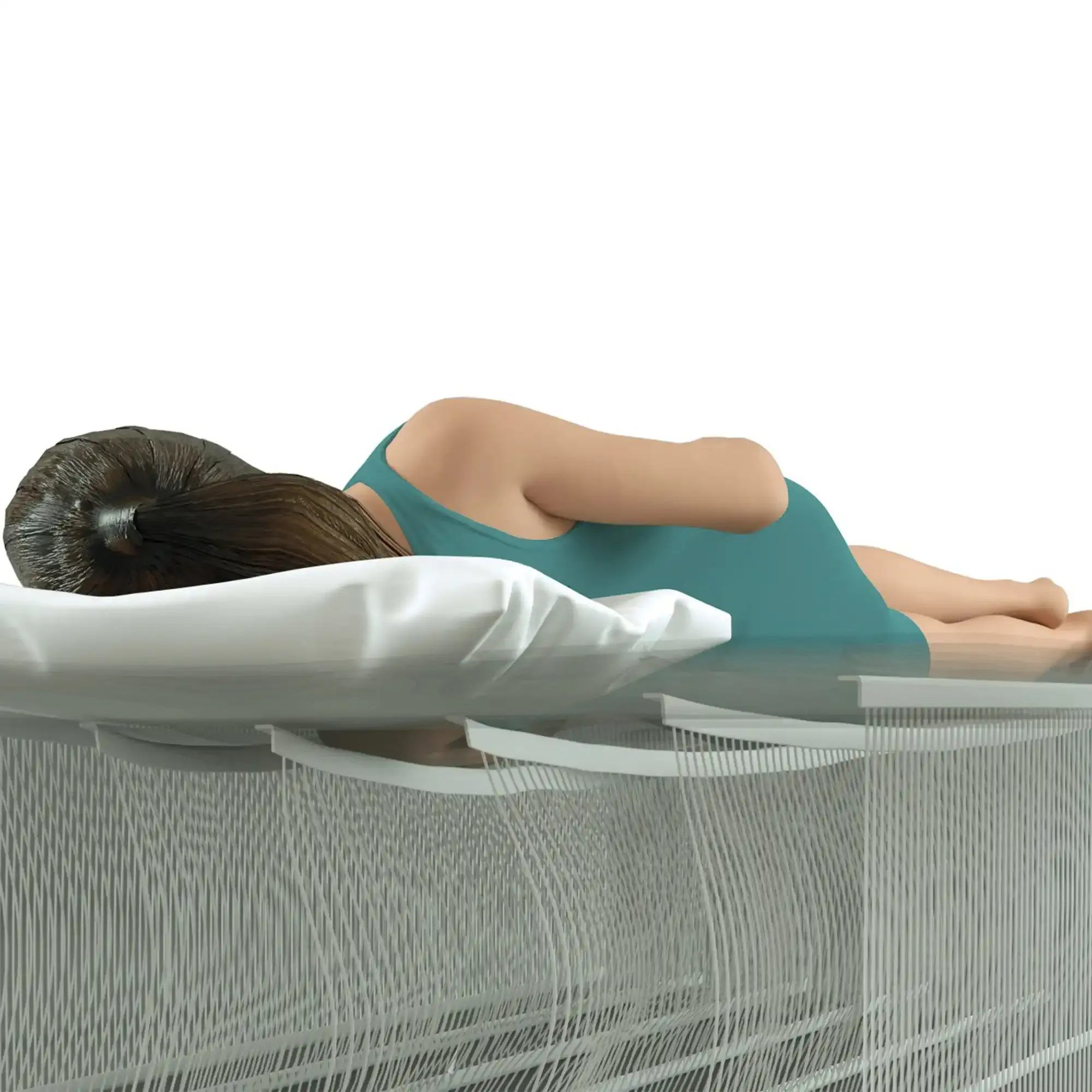 twin dura-beam pillow rest classic 99 x191x25 cm - slika 2