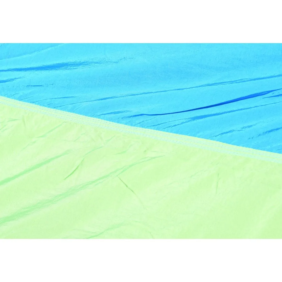 viseća ležaljka (hammock) 275x137 cm zeleno-plava - slika 4