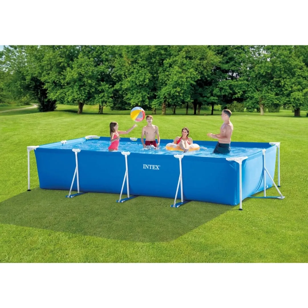pravokutni montažni bazen s okvirom i pumpom 450 x 220 x 84 cm - slika 2