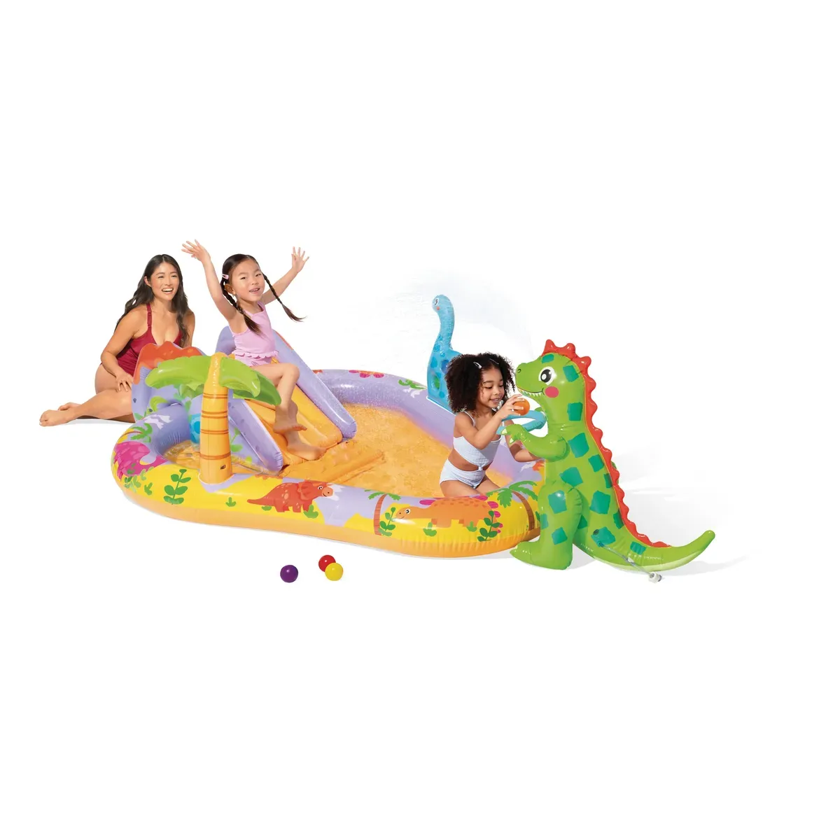 vodeni centar za igru dino park 201x157x69 cm - slika 2