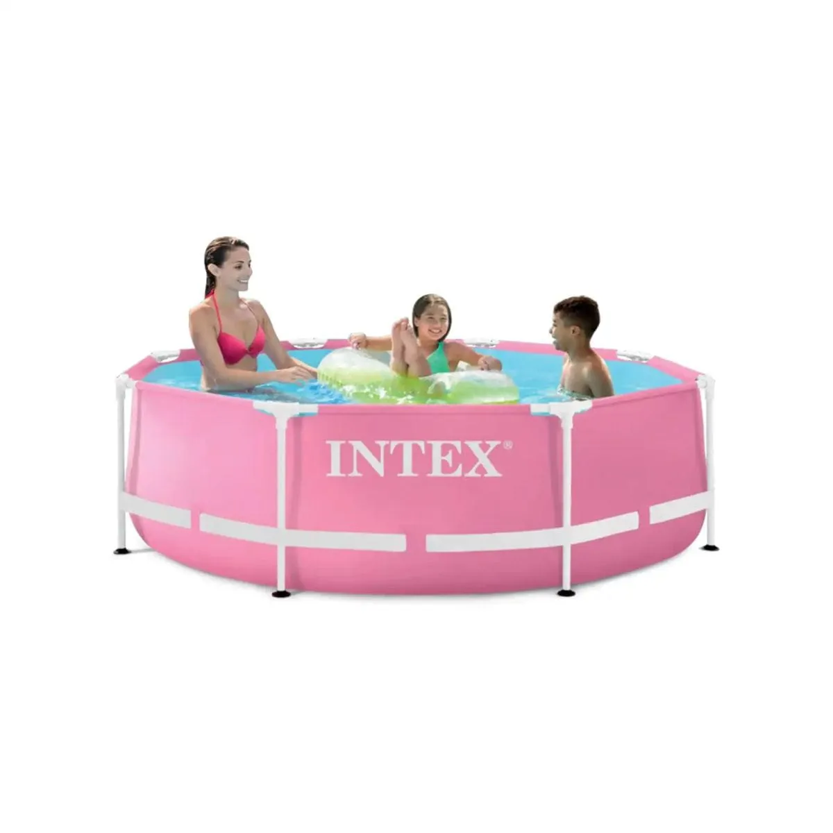intex metal frame bazen roza 244 x 76 cm - slika 3
