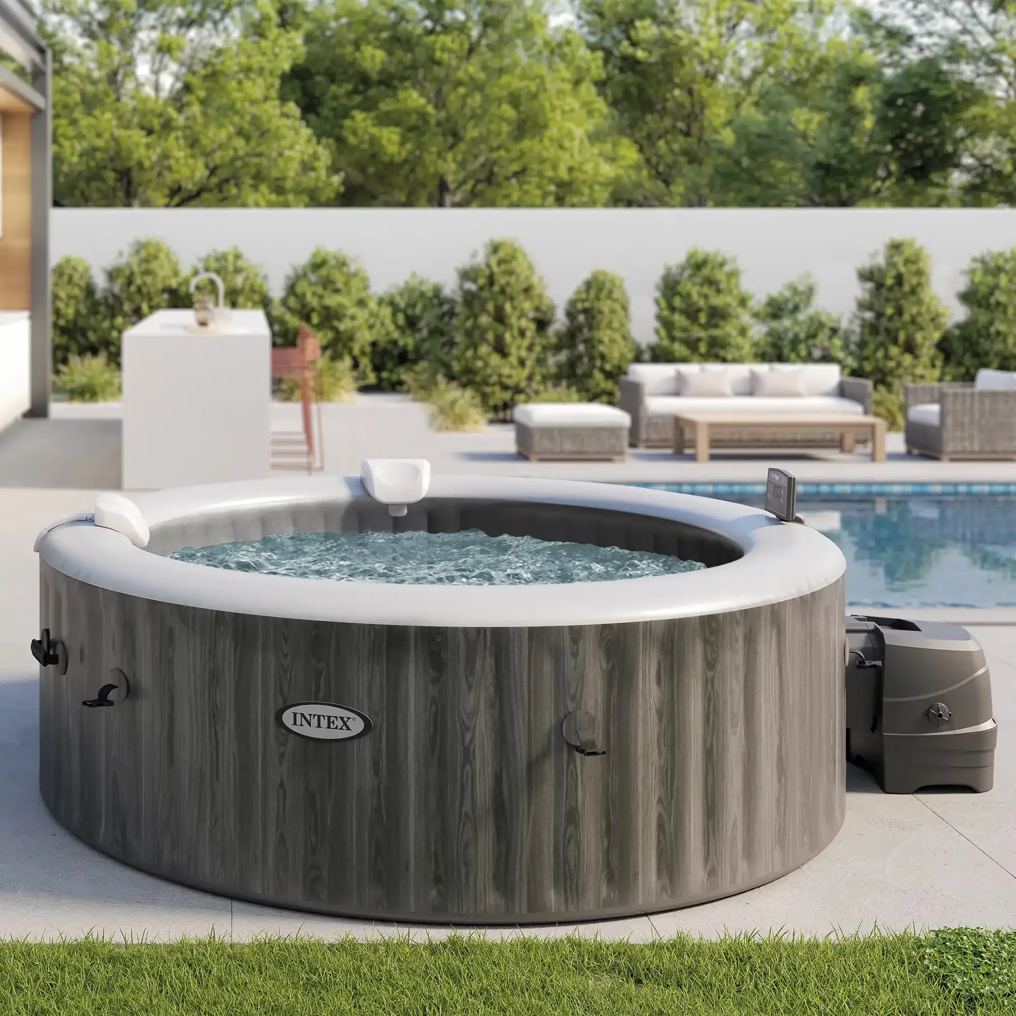 hidromasažni bazen purespa greywood deluxe za 6 osoba - slika 2