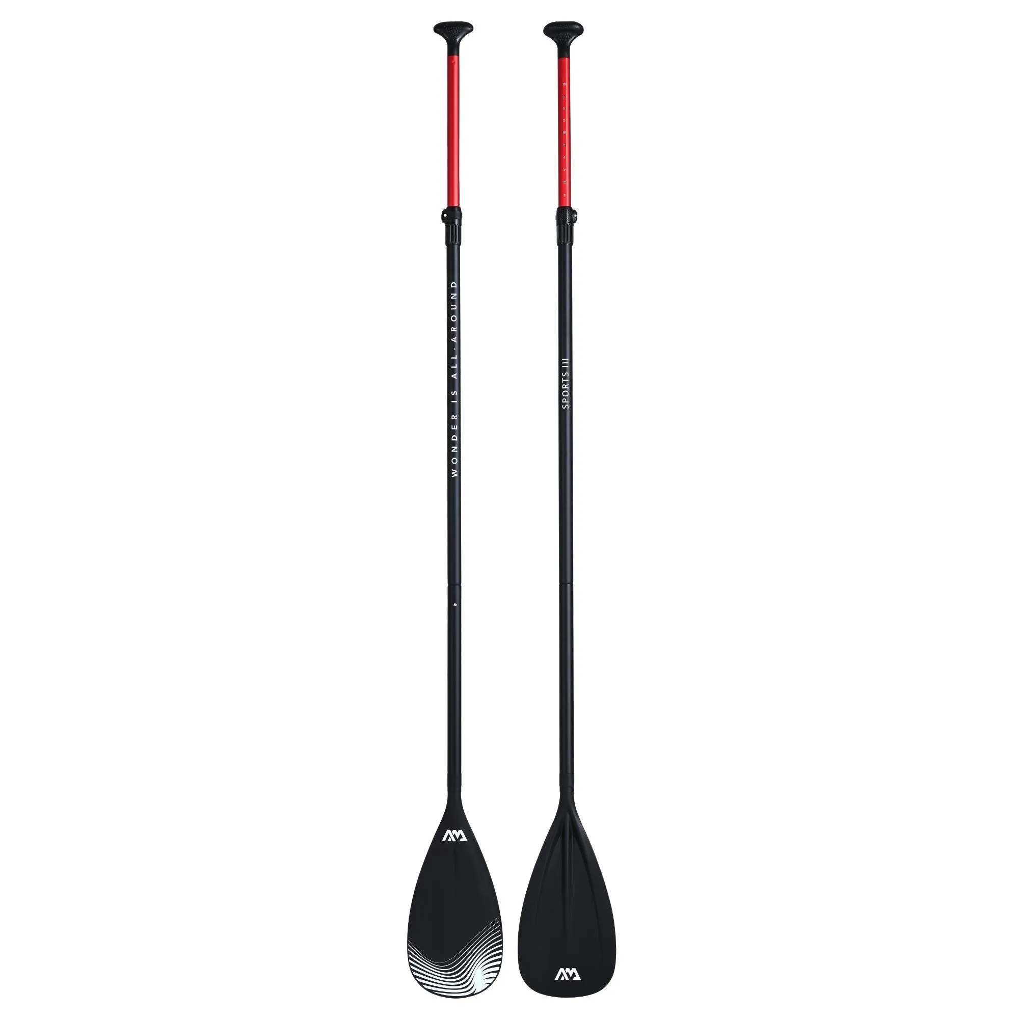 aqua marina sports iii 3-dijelno aluminijsko sup veslo - slika 2