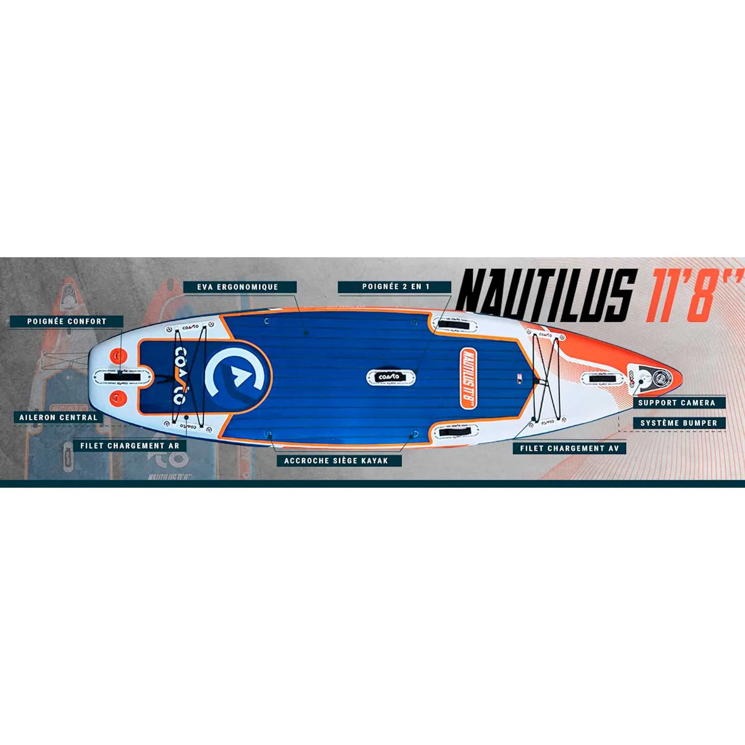 sup daska coasto nautilus 11′8” touring - slika 6