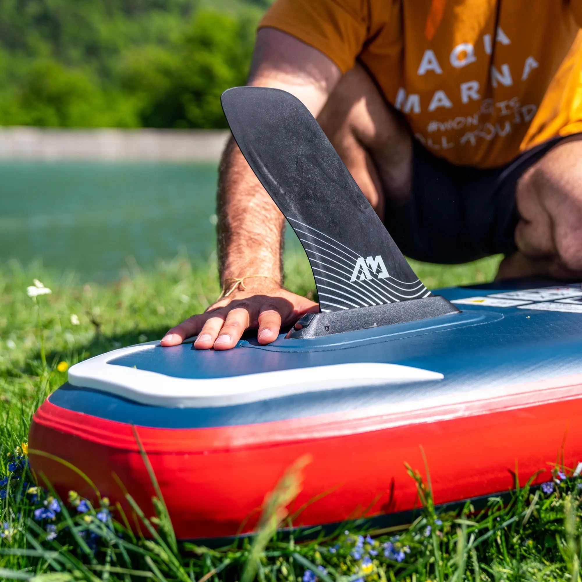 sup peraja aqua marina swift attach racing crna 9,6'' - slika 2