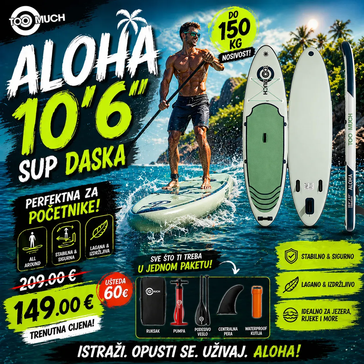 sup daska aloha 10’6” - limited stock - slika 2
