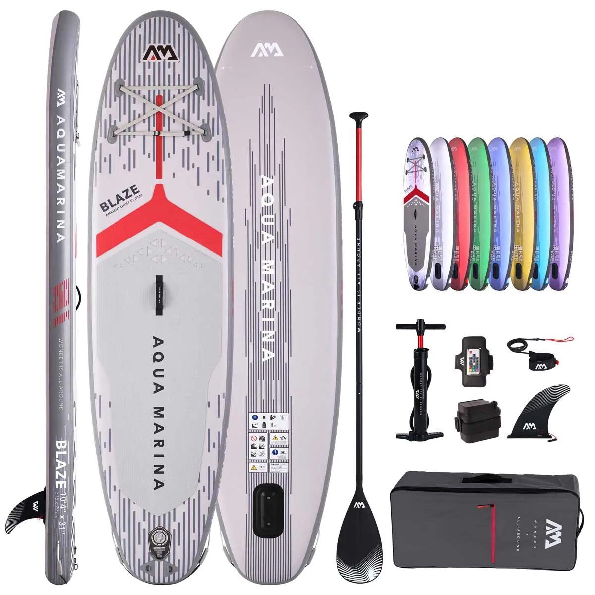 Aqua Marina BLAZE 10’4” LED SUP daska - London (N14)