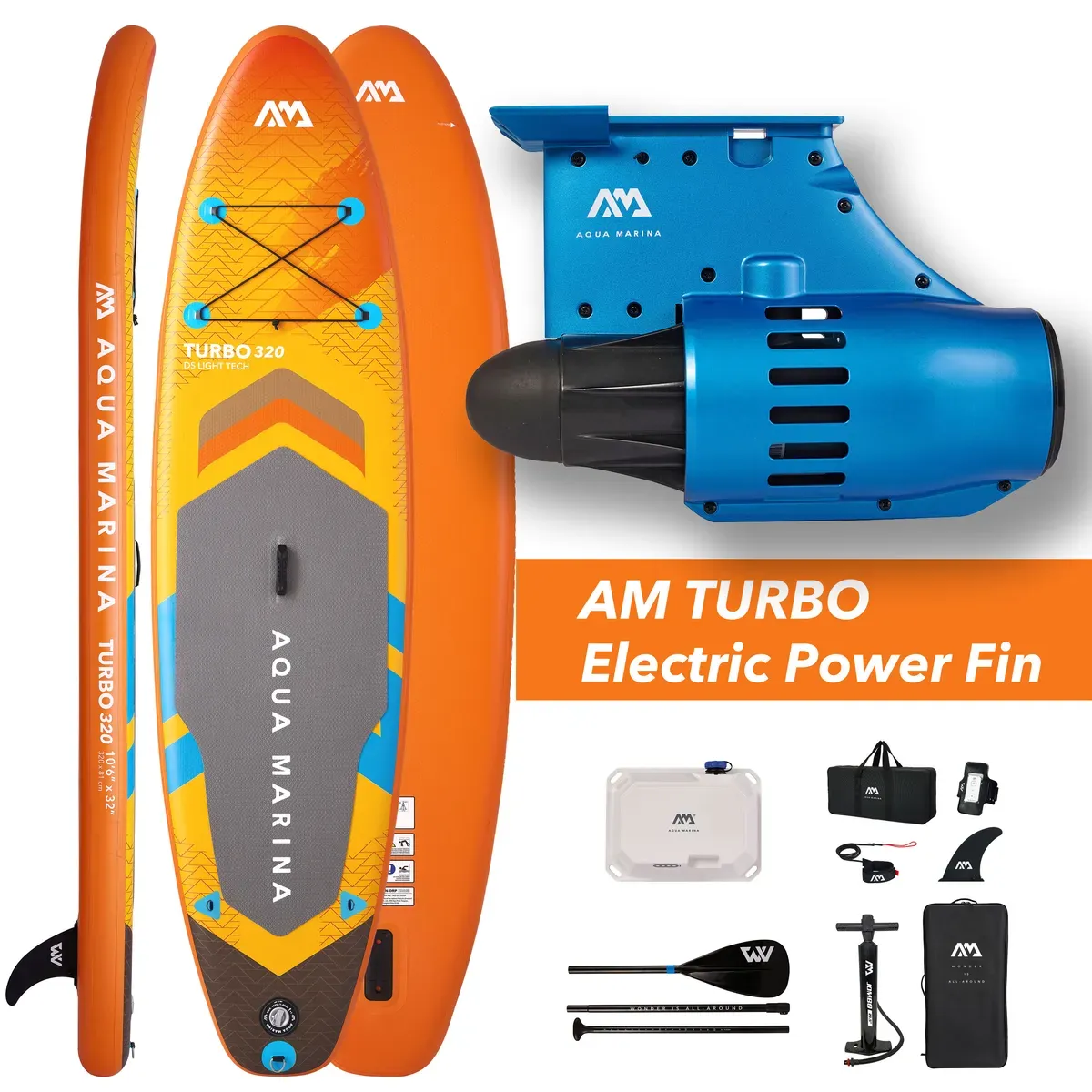 aqua marina turbo 10’6” - sup s motorom - slika 1