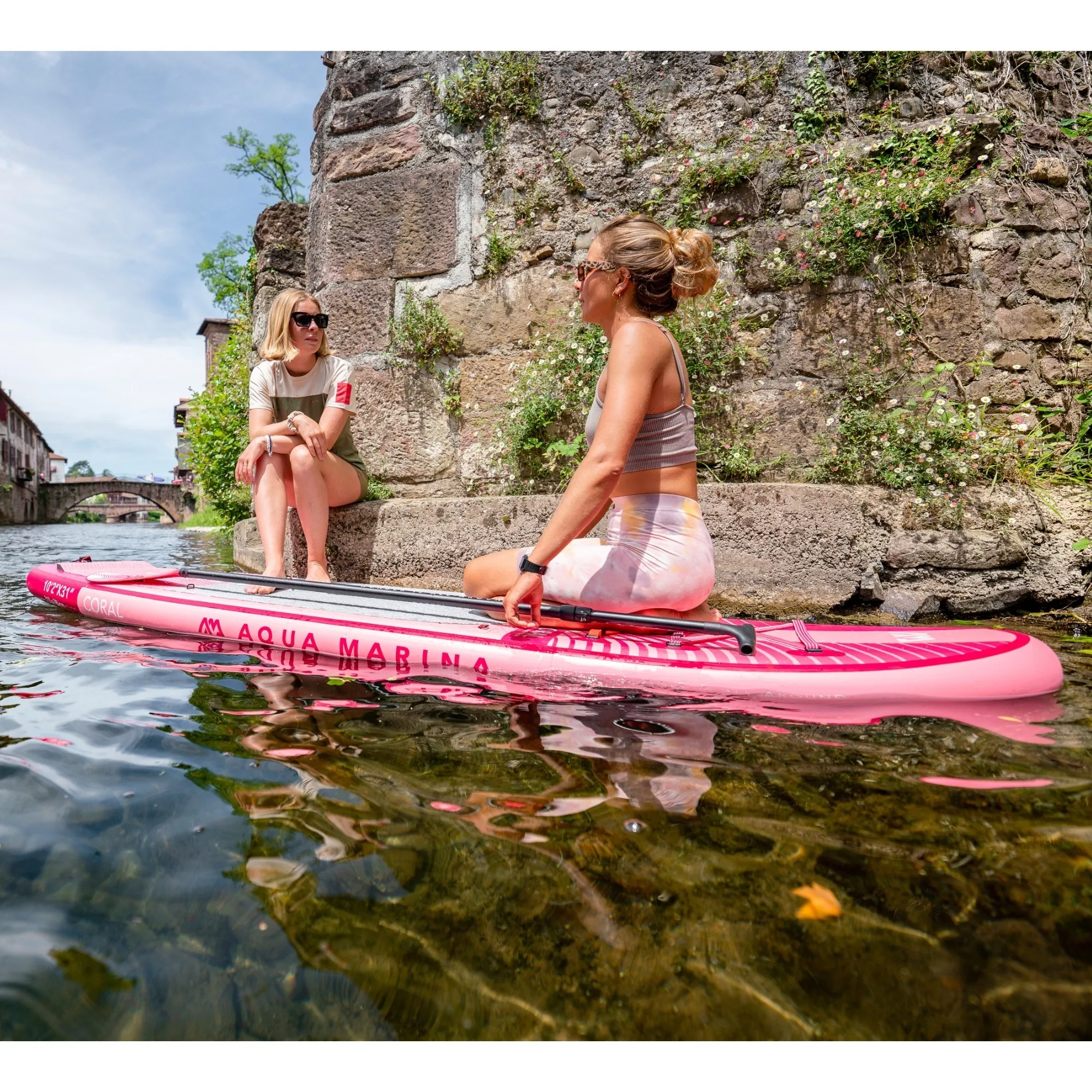 sup daska coral raspberry 10'2 s veslom by aqua marina - slika 11