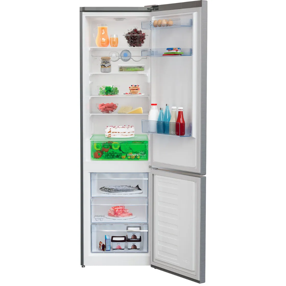 beko kombinacija hladnjak/zamrzivač rcsa406k60xbn, harvestfresh - slika 6