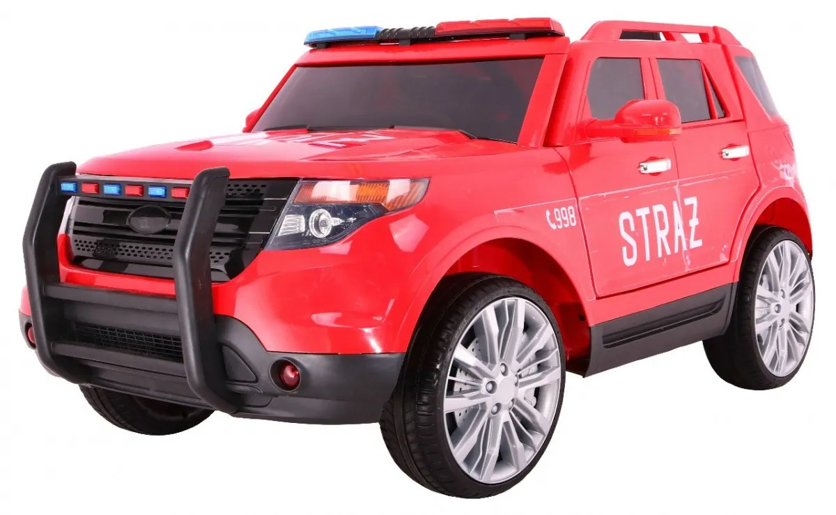 auto na akumulator suv fire truck - crveni - slika 3