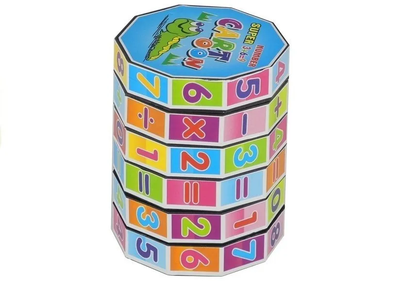 Edukativni drveni matematički valjak - šareni - Mursko Središće