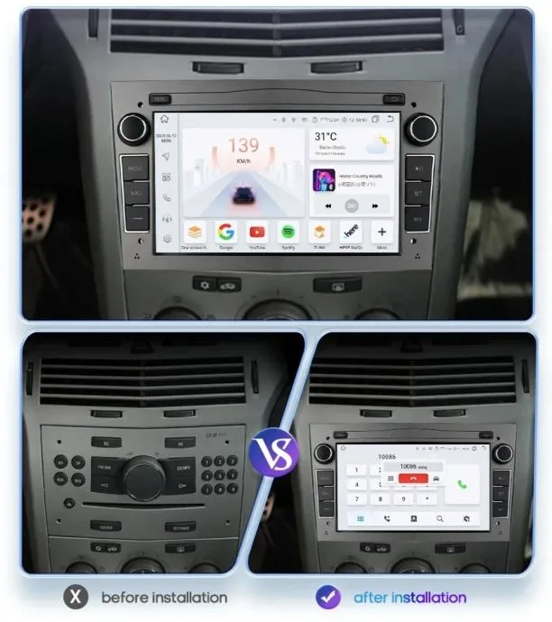 opel astra vectra zafira corsa android 13 multimedija wifi navigacij - slika 2