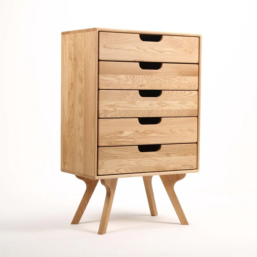 Komoda Amadeo 66x110cm, Materijal: Puno drvo Hrast - Čakovec