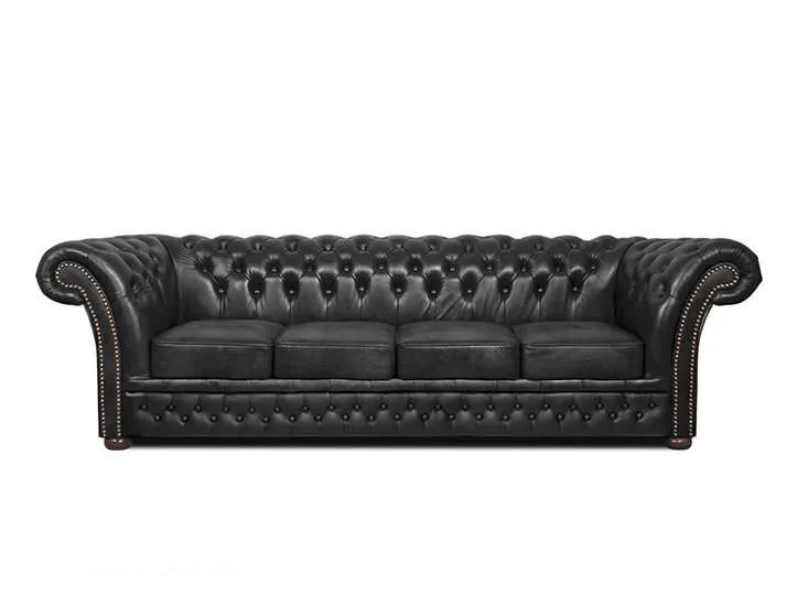 Chesterfield Garnitura Winfield Basic Luxe Leather | 4-sjedišta - Ježdovec, Zagreb