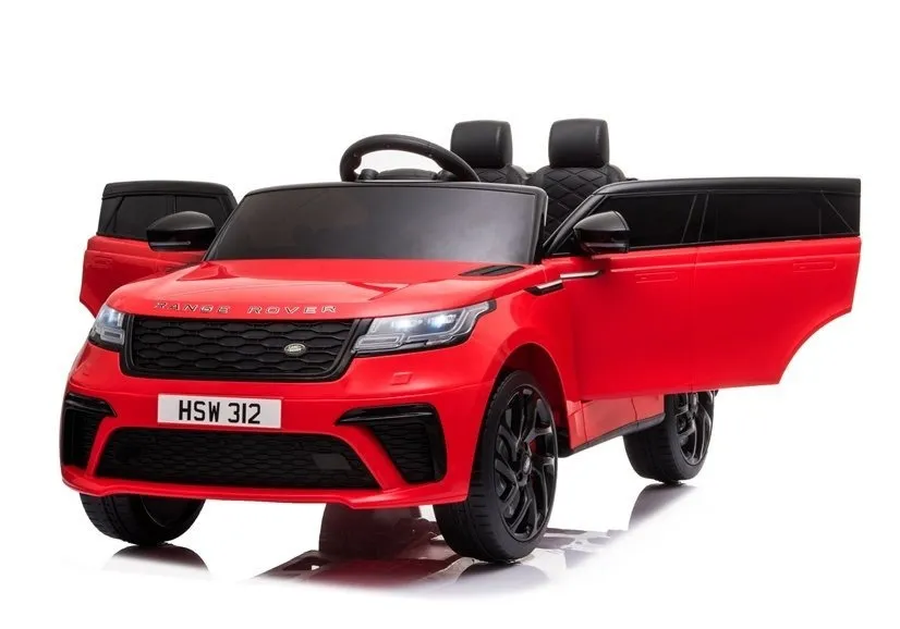 licencirani auto na akumulator range rover - crveni/lakirani - slika 8