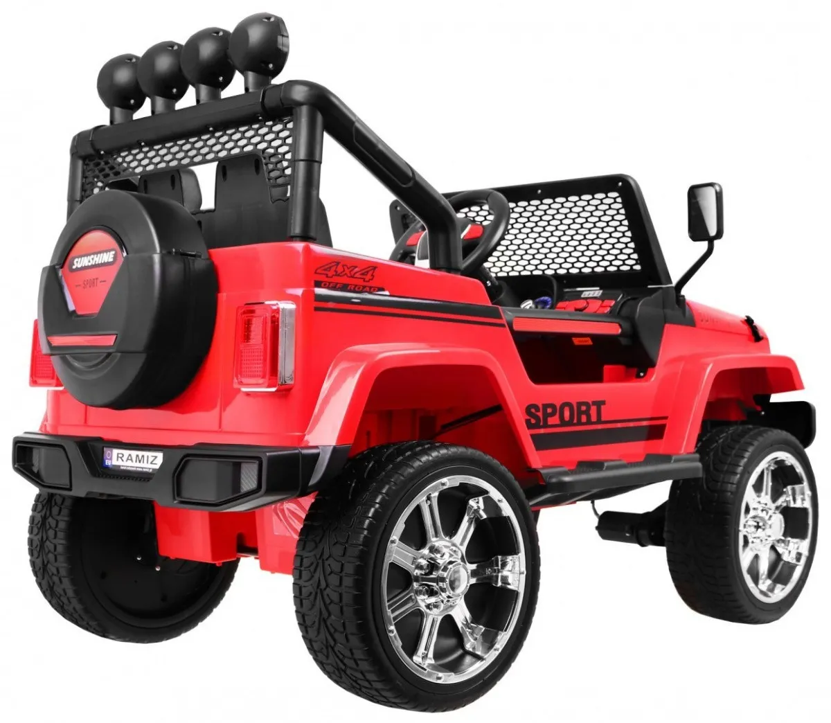 auto na akumulator new raptor drifter 4 x 4 - crveni - slika 3