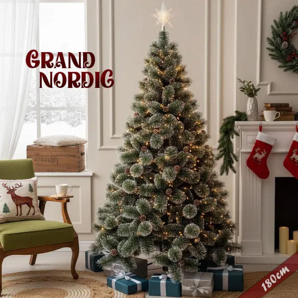 Grand Nordic - Premium Božićno Drvce sa Češerima 180cm - Zagreb
