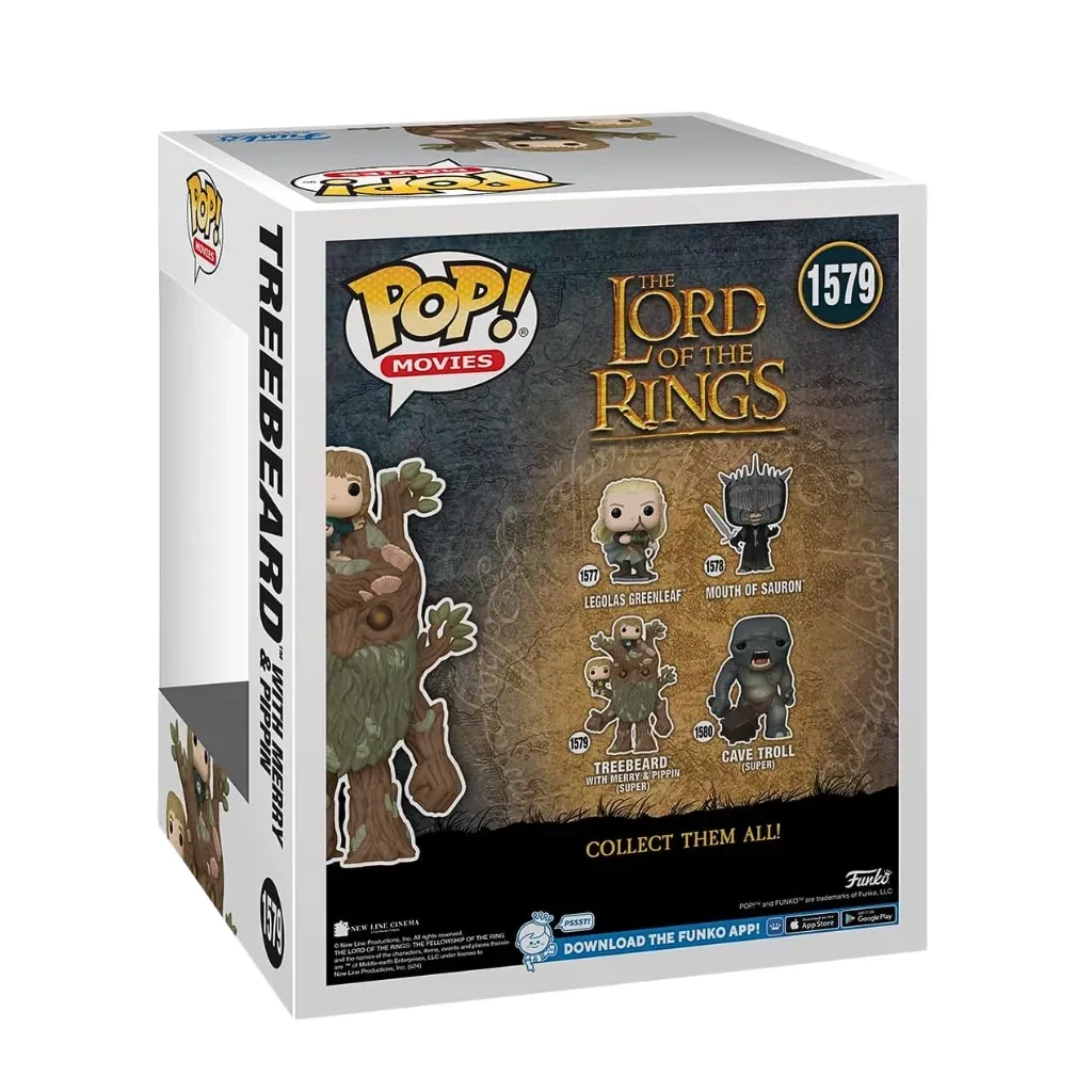 funko pop! movies: the lord of the rings – treebeard with merry pippin - slika 2