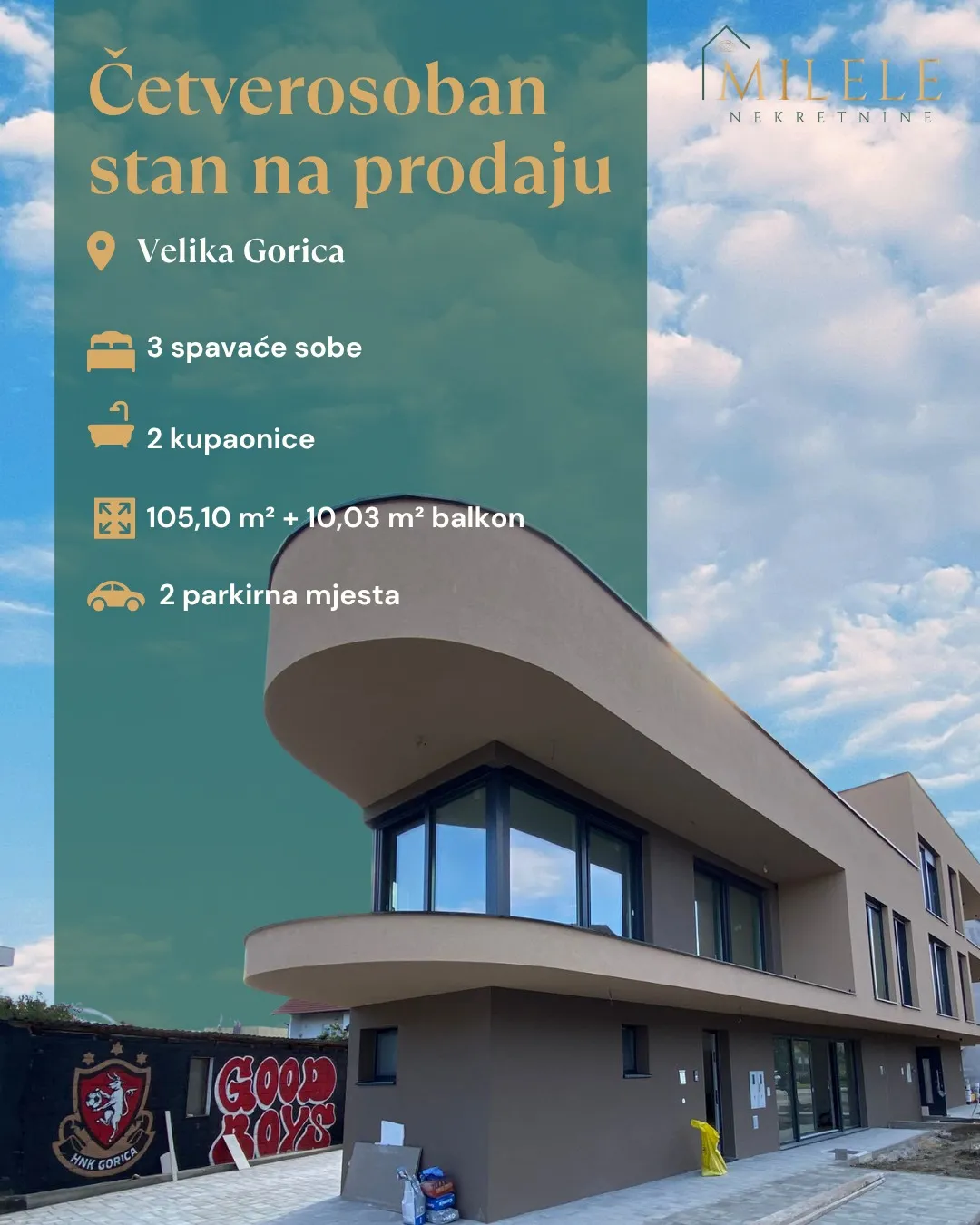 Velika Gorica Novogradnja Četverosobni stan