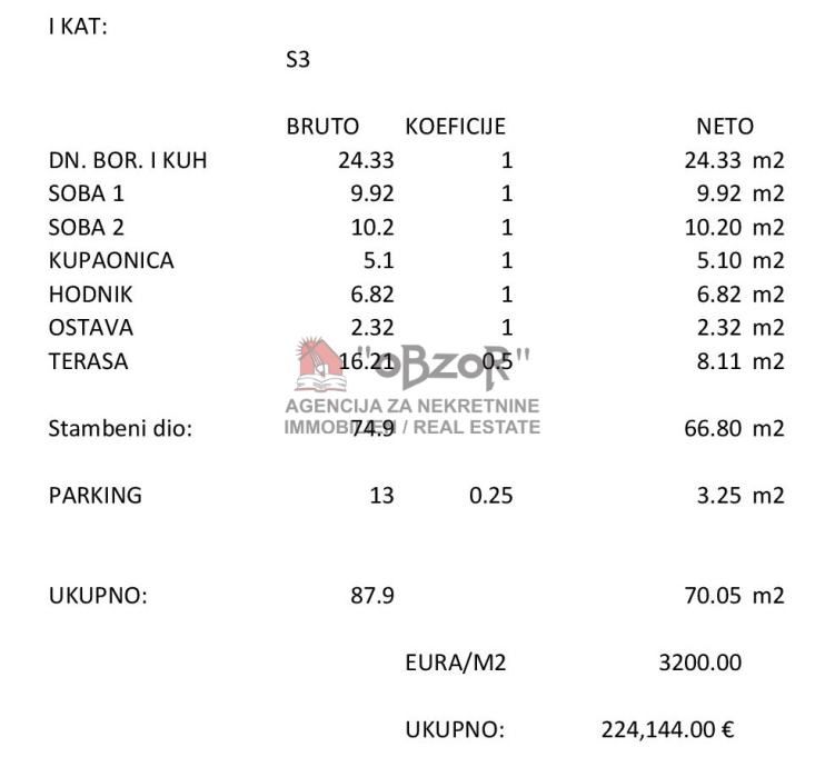 povljana- dvosoban apartman (s3) 70,05m2 - novogradnja - slika 6