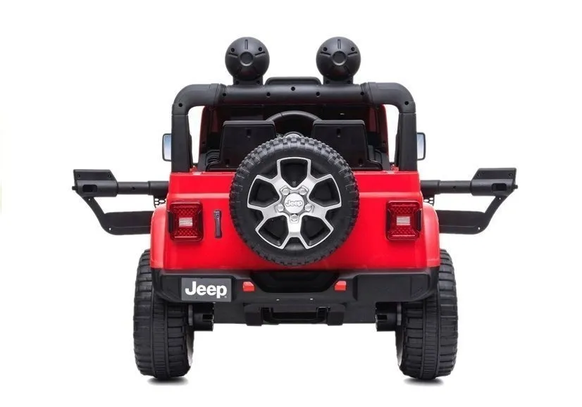 licencirani auto na akumulator jeep rubicon 4x4 - crveni - slika 4