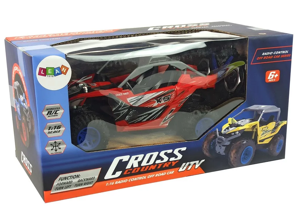 cross country remote controlled terrain car 27 mhz red - slika 5